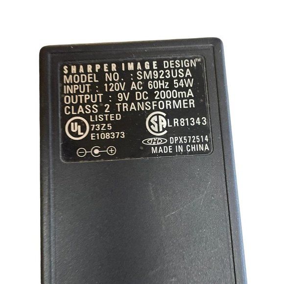 Sharper Image Design SM923USA Power Supply 9VDC 2000mA Tested - Picture 1 of 5